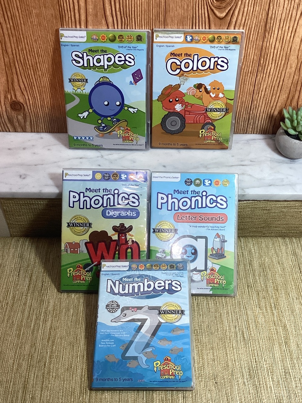 Preschool Prep Meet the Colors,Shapes, Number and Phonics Kids DVD - Blue
